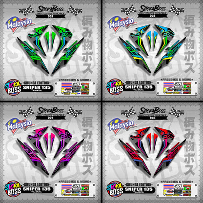 SNIPER 135 OLD MALAYSIAN DECALS ( GRUNGE EDITION ) JUPITER MX OLD【WITH FREEBIES】