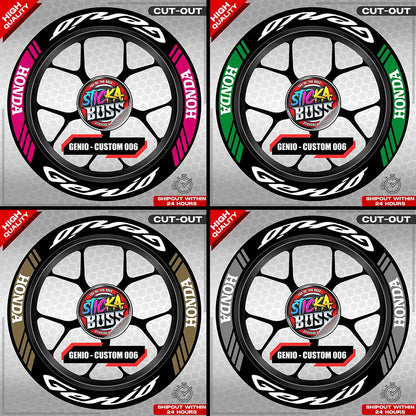GENIO MAG STICKER SET ( 2 MAGS ) - CUSTOM 006 | VINYL WATERPROOF CUT-OUT DECALS