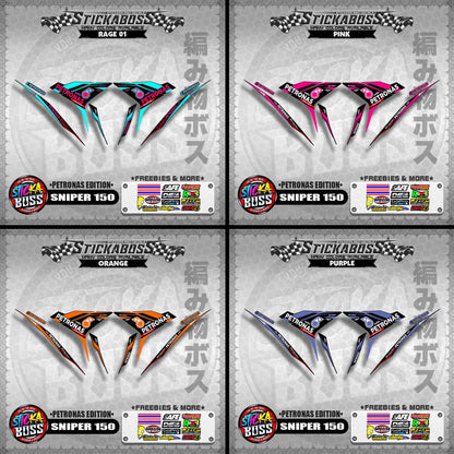 SNIPER 150 Decals ( Petronas Edition ) MX King, Exciter 150