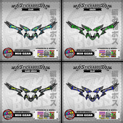MIO GEAR STICKER DECALS ( NEW HOTWHEELS )【WITH FREEBIES】