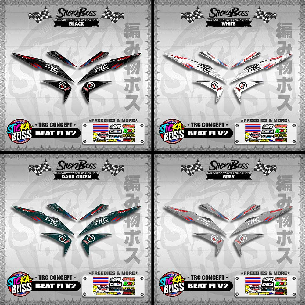 BEAT FI V2 DECALS ( TRC CONCEPT )【WITH FREEBIES】