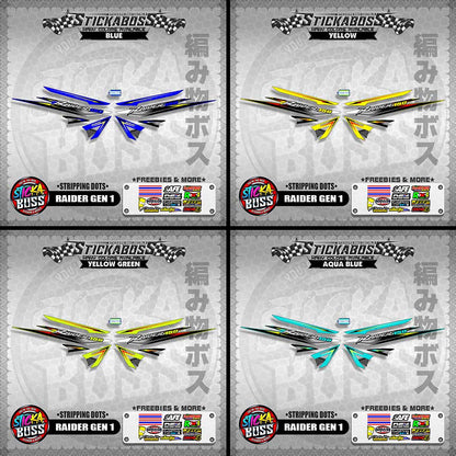 RAIDER GEN 1 STICKER DECAL ( STRIPPING DOTS)【WITH FREEBIES】