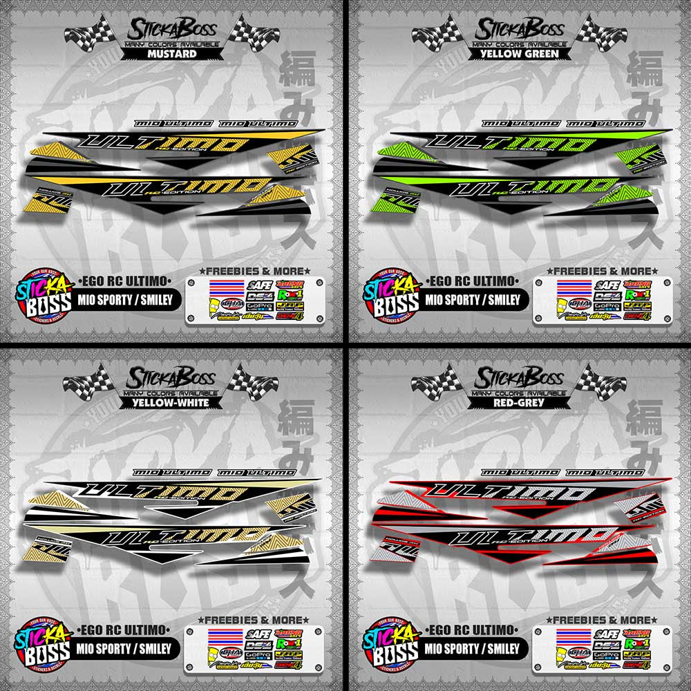 MIO SPORTY / SMILEY DECALS ( EGO RC ULTIMO )【WITH FREEBIES】