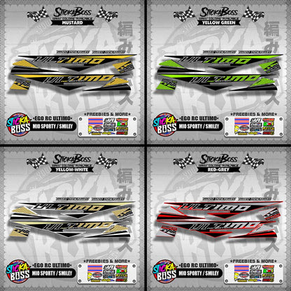 MIO SPORTY / SMILEY DECALS ( EGO RC ULTIMO )【WITH FREEBIES】