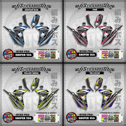 SNIPER 155 STICKER DECALS ( DYNO PRO )【WITH FREEBIES】
