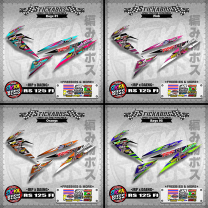 RS 125 FI Decals (JRP x DAENG) [ASSORTED COLORS]【PREMIUM GLOSSY LAMINATED】