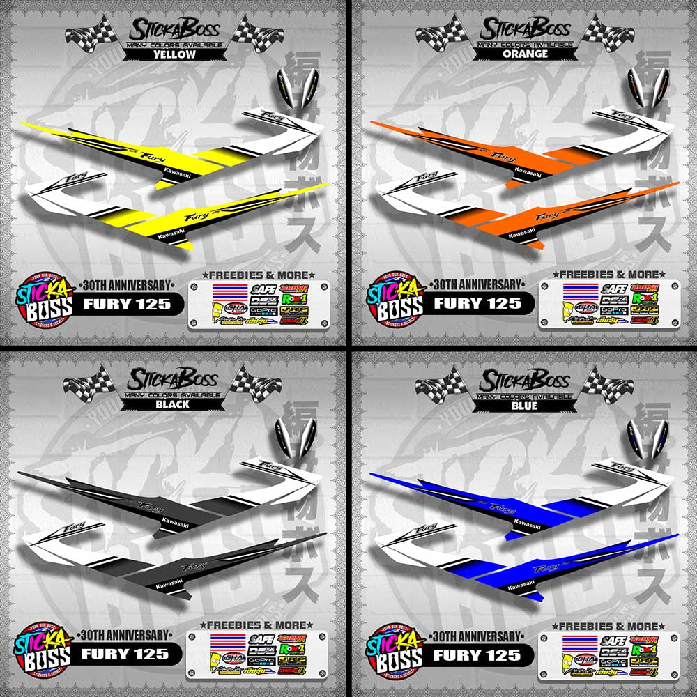 FURY 125 DECALS ( 30TH ANNIVERSARY )【WITH FREEBIES】