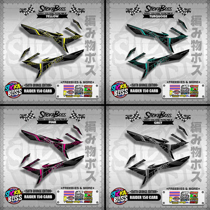 RAIDER 150 CARB DECALS ( 150TH GRUNGE EDITION )【WITH FREEBIES】