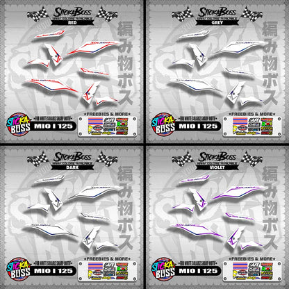 MIO I 125 MALAYSIAN DECALS ( FOR WHITE SOLARIZ SHARP MOTIF )【WITH FREEBIES】