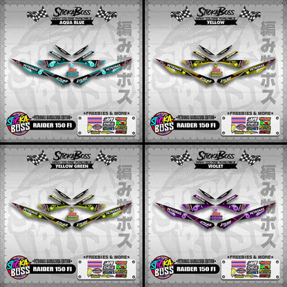 RAIDER 150 FI DECALS ( PETRONAS BARRACUDA EDITION )【WITH FREEBIES】