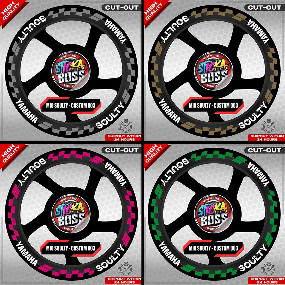 MIO SOULTY MAG STICKER SET ( 2 MAGS ) - CUSTOM 003 | VINYL WATERPROOF CUT-OUT DECALS
