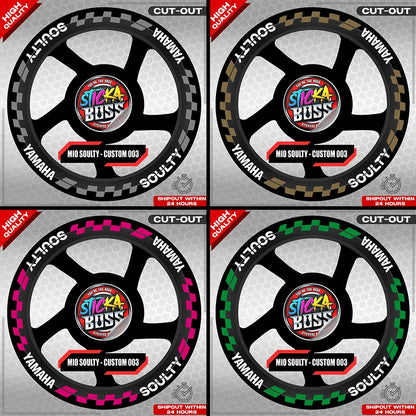 MIO SOULTY MAG STICKER SET ( 2 MAGS ) - CUSTOM 003 | VINYL WATERPROOF CUT-OUT DECALS