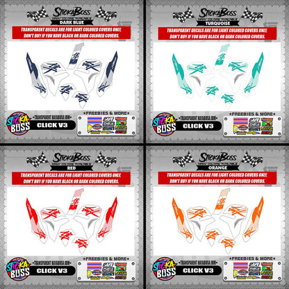 CLICK V3 DECALS ( TRANSPARENT HAYABUSA JDM )【WITH FREEBIES】