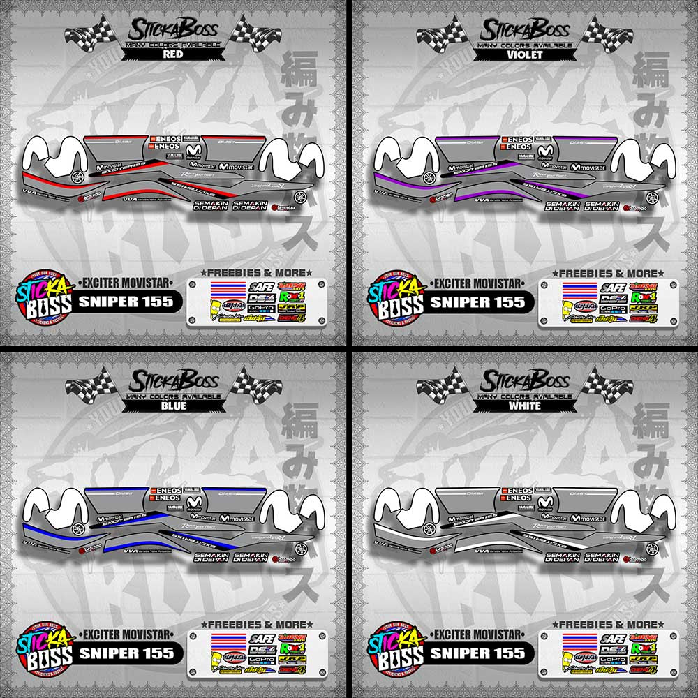SNIPER 155 DECALS ( EXCITER MOVISTAR )【WITH FREEBIES】