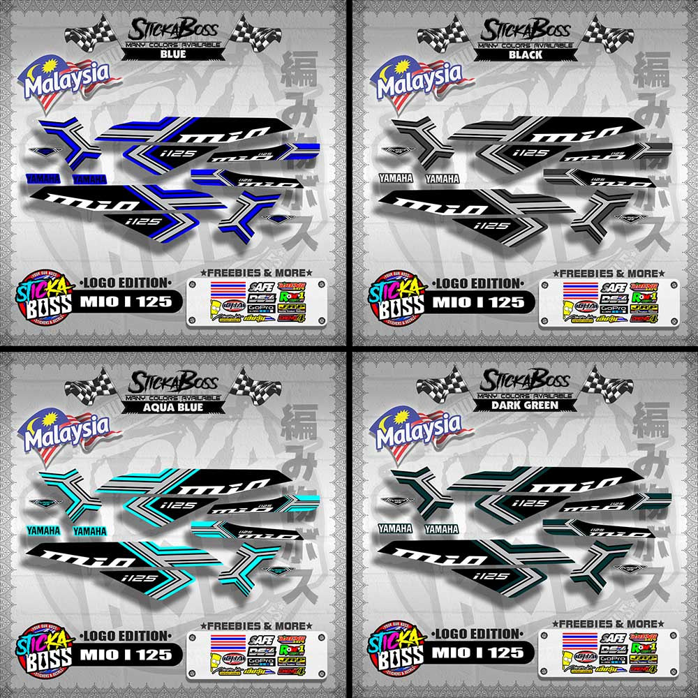MIO I 125 MALAYSIAN DECALS ( LOGO EDITION )【WITH FREEBIES】