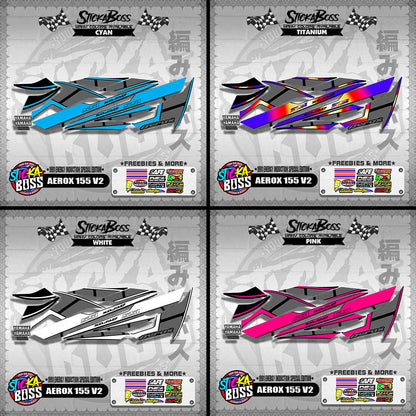 AEROX 155 V2 DECALS ( 1991 ENERGY INDUCTION SPECIAL EDITION )【WITH FREEBIES】