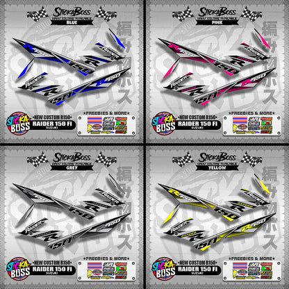 RAIDER 150 Fi DECALS ( NEW CUSTOM R150 )【WITH FREEBIES】