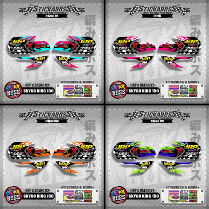 SKYGO KING 150 DECALS ( JRP x DAENG V2 )【WITH FREEBIES】