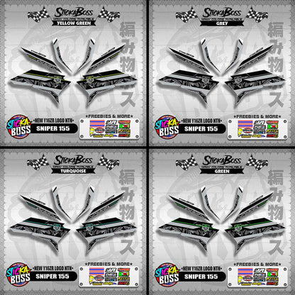 SNIPER 155 DECALS ( NEW Y16ZR LOGO NTN )【WITH FREEBIES】