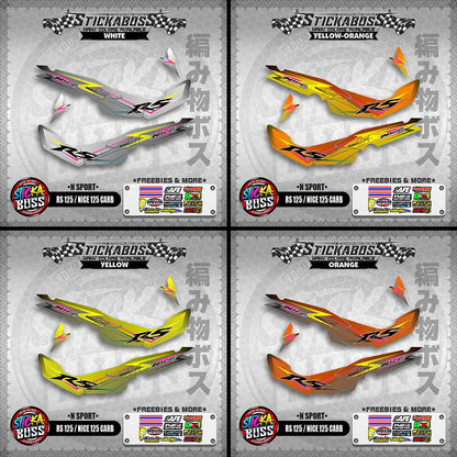 RS 125 NICE / 125 CARB STICKER DECALS ( N SPORT )【WITH FREEBIES】