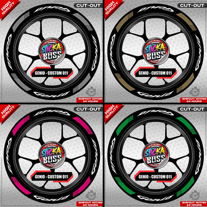 GENIO MAG STICKER SET ( 2 MAGS ) - CUSTOM 011 | VINYL WATERPROOF CUT-OUT DECALS