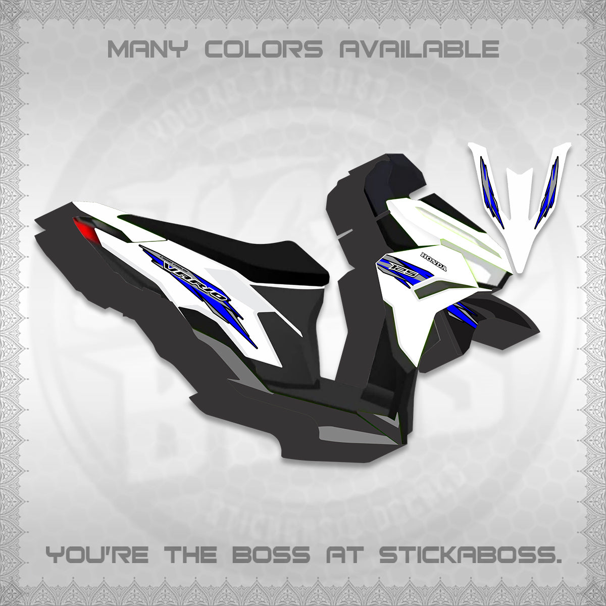 CLICK 125 V3 INDO DECALS (2024 SV 22-A1 STYLE) STICKER KITS By STICKABOSS