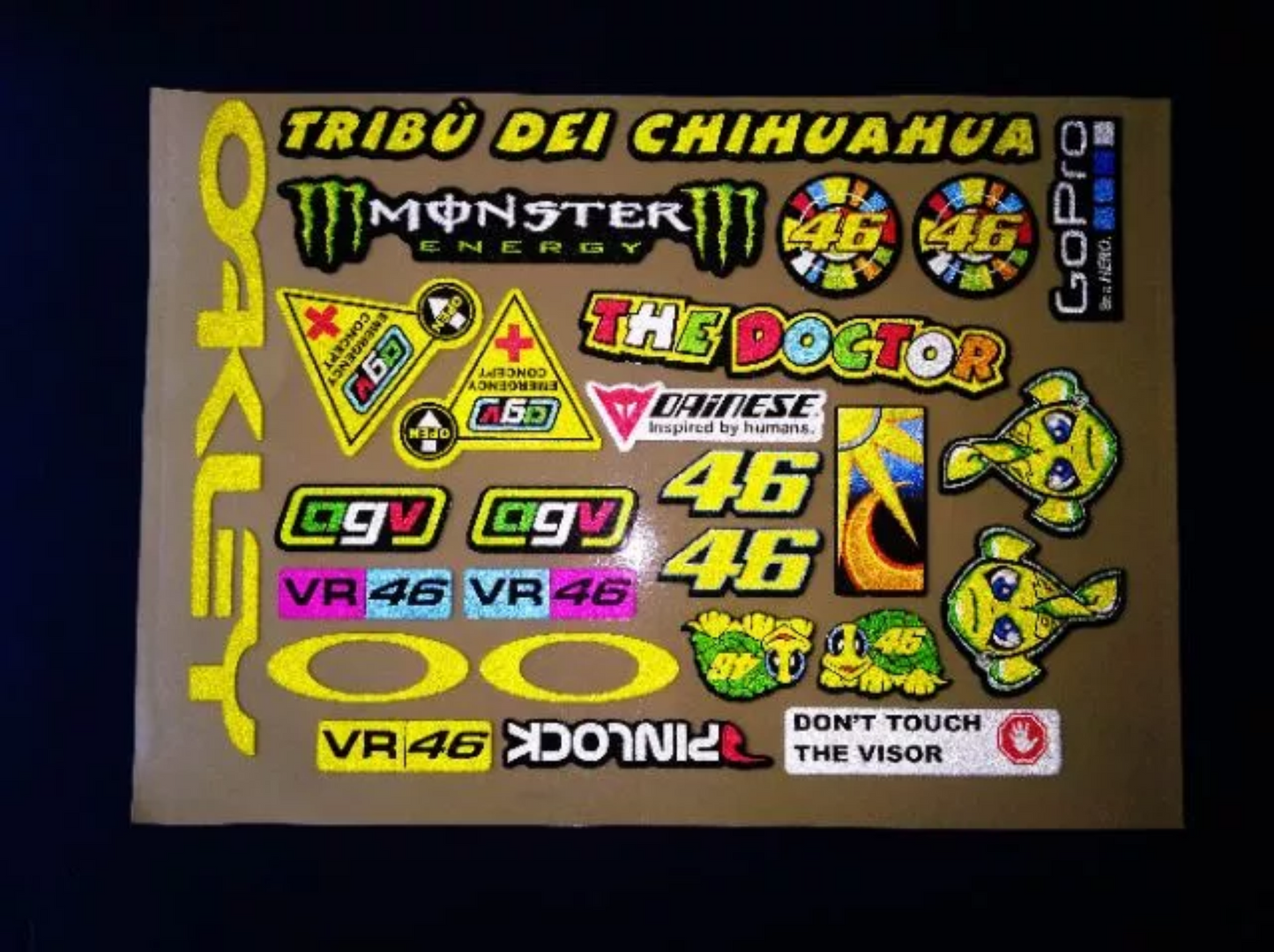 [ BUNDLE SET ] REFLECTORIZED VISOR STICKERS [ THICKER QUALITY / HD PRINTOUT / MACHINE CUT ]