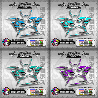 WINNER X 150 V3 DECALS ( LOGO EDITION RS150R )【WITH FREEBIES】