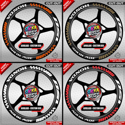 AIRBLADE 150 / 160 MAG STICKER SET ( 2 MAGS ) - CUSTOM 009 | VINYL WATERPROOF CUT-OUT DECALS