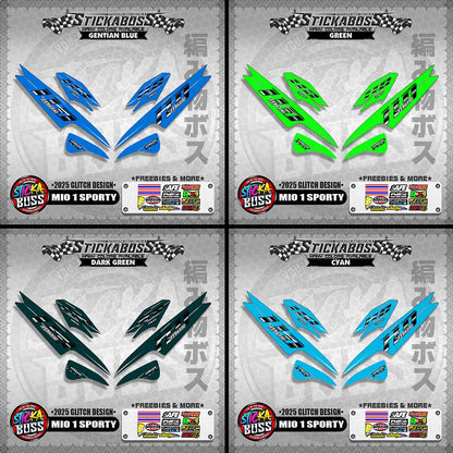 MIO 1/SPORTY/ SMILE STICKER DECALS ( 2025 GLITCH DESIGN )【WITH FREEBIES】