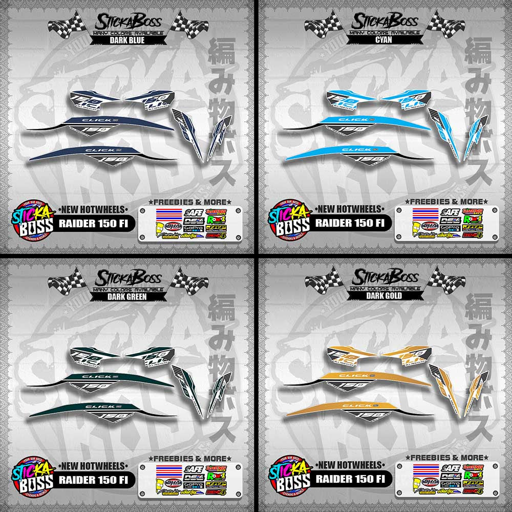 CLICK 150 V2 DECALS FOR WHITE ( NEW CUSTOM STRIPPING GAME CHANGER )【WITH FREEBIES】