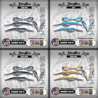 CLICK 150 V2 DECALS FOR WHITE ( NEW CUSTOM STRIPPING GAME CHANGER )【WITH FREEBIES】