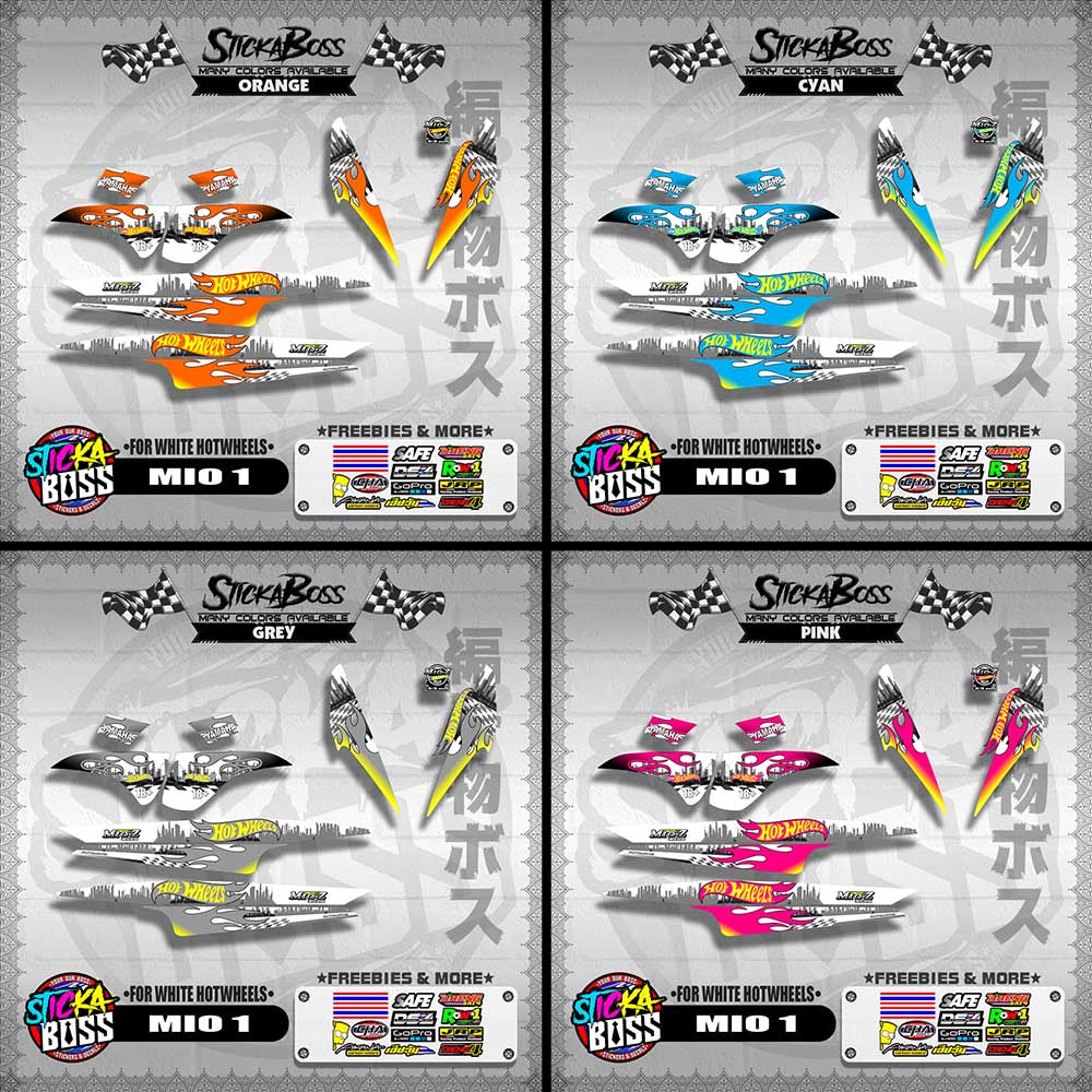 MIO 1 DECALS ( FOR WHITE HOTWHEELS )【WITH FREEBIES】