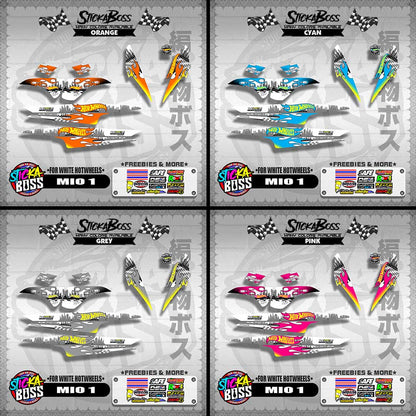 MIO 1 DECALS ( FOR WHITE HOTWHEELS )【WITH FREEBIES】