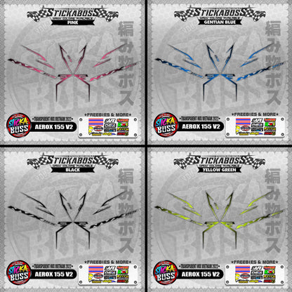 【PREMIUM UV PRINT】TRANSPARENT AEROX 155 V2 ( NVX VIETNAM 2022 DECALS )【WITH FREEBIES】