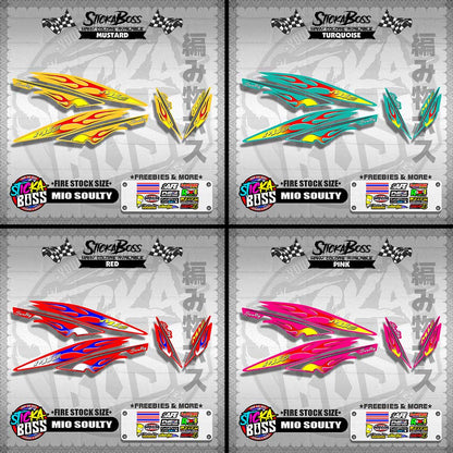 MIO SOULTY DECALS ( FIRE STOCK SIZE )【WITH FREEBIES】