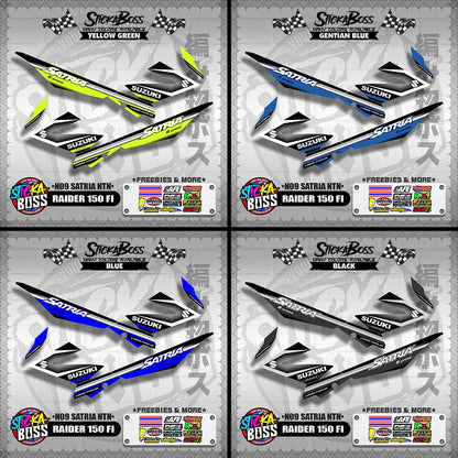 RAIDER 150 FI DECALS ( N09 SATRIA NTN )【WITH FREEBIES】