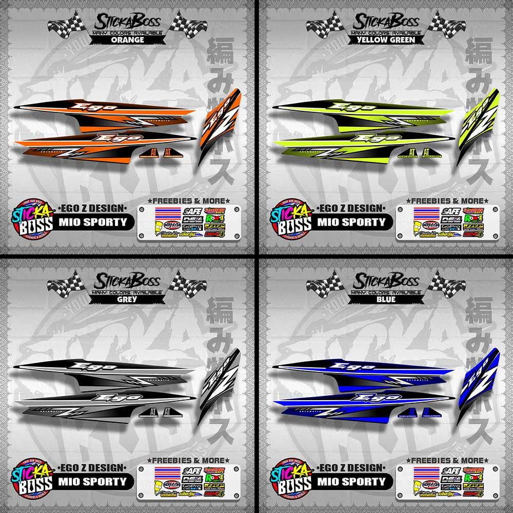 MIO SPORTY DECALS ( EGO Z DESIGN )【WITH FREEBIES】