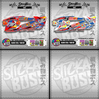 CLICK 125i / 150i V2 MALAYSIAN DECALS ( TBT VARIO DESIGN )【WITH FREEBIES】