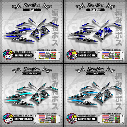 SNIPER 135 MX DECALS ( 002 JUPITER MX 2014 )【WITH FREEBIES】