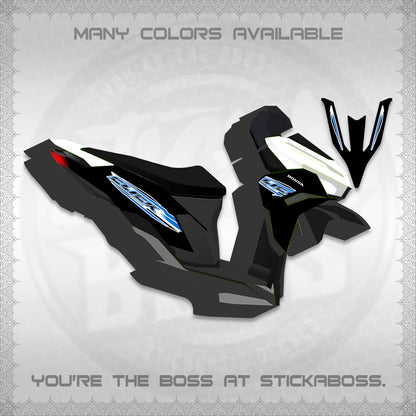 CLICK 125 V3 INDO FOR WHITE DECALS (2024 SV 13-A2 STYLE) STICKER KITS By STICKABOSS
