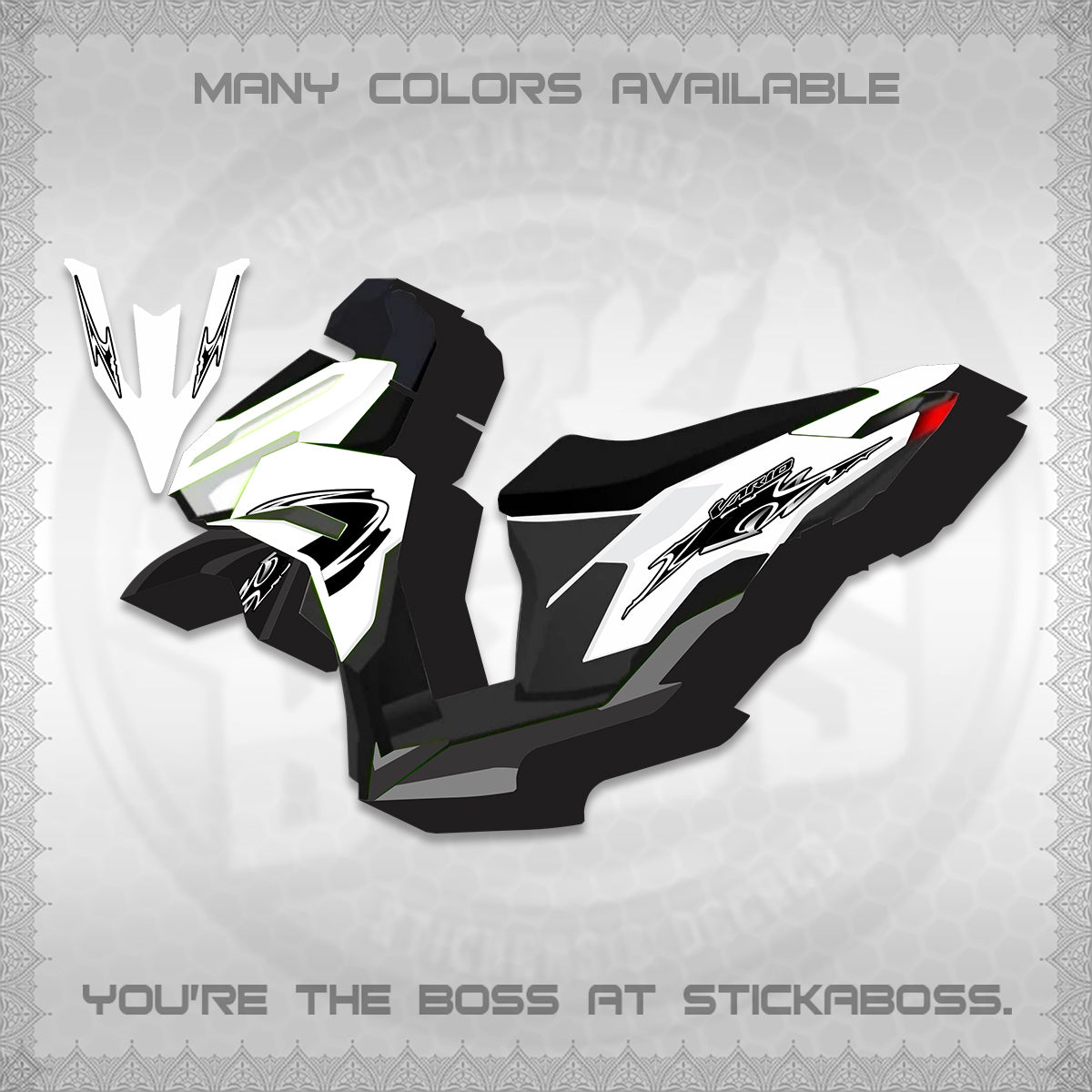 CLICK 125 V3 VARIO STRIPING DECALS (2026 NEW LED DESIGN) STICKER KITS By STICKABOSS