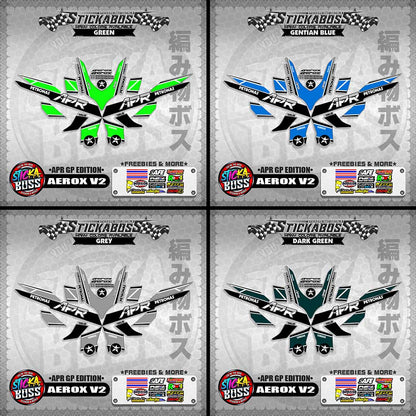 AEROX V2 STICKER DECALS ( APR GP EDITION )【WITH FREEBIES】