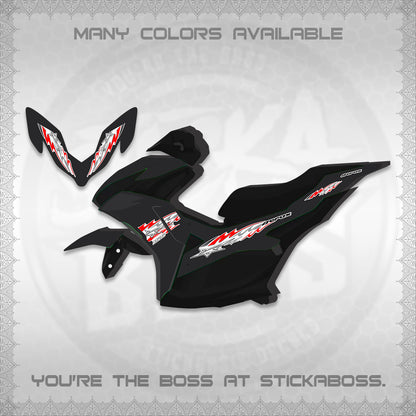 AEROX V2 INDO FOR WHITE DECALS (2026 STAR 0001 MOTIF) STICKER KITS By STICKABOSS