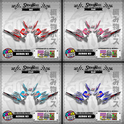 AEROX V2 DECALS ( UMA RACING INSPIRED )【WITH FREEBIES】