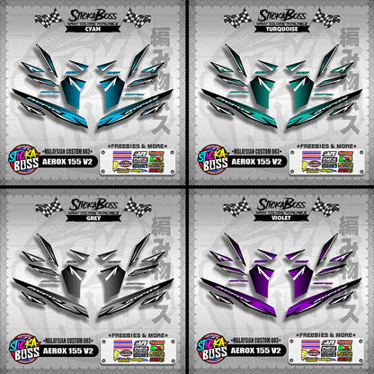 AEROX 155 V2 DECALS ( MALAYSIAN CUSTOM 003 )【WITH FREEBIES】