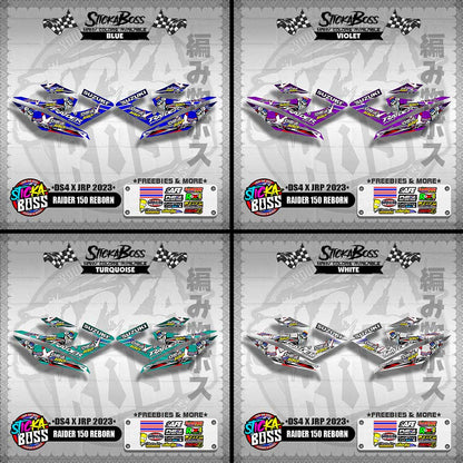 RAIDER 150 REBORN DECALS ( DS4 X JRP 2023 )【WITH FREEBIES】