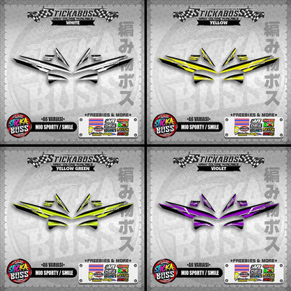 MIO SPORTY / SMILE INDO STICKER DECALS ( A6 VARIASI )【WITH FREEBIES】