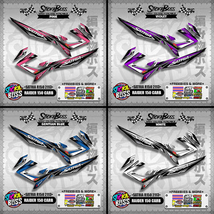 RAIDER 150 CARB DECALS ( SATRIA R150 2113 ) [ PREMIUM GLOSSY LAMINATED ]【WITH FREEBIES】