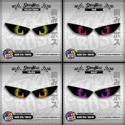 CLICK 125i / 150i V2 ( TOOTHLESS WINKER EYE 001 ) TRANSPARENT【WITH FREEBIES】